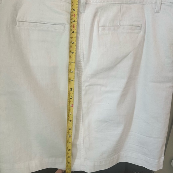 NWOT Talbots Classic White Mini Jean Skirt Sz 14 Never Worn Purchased 2024 - Picture 8 of 11